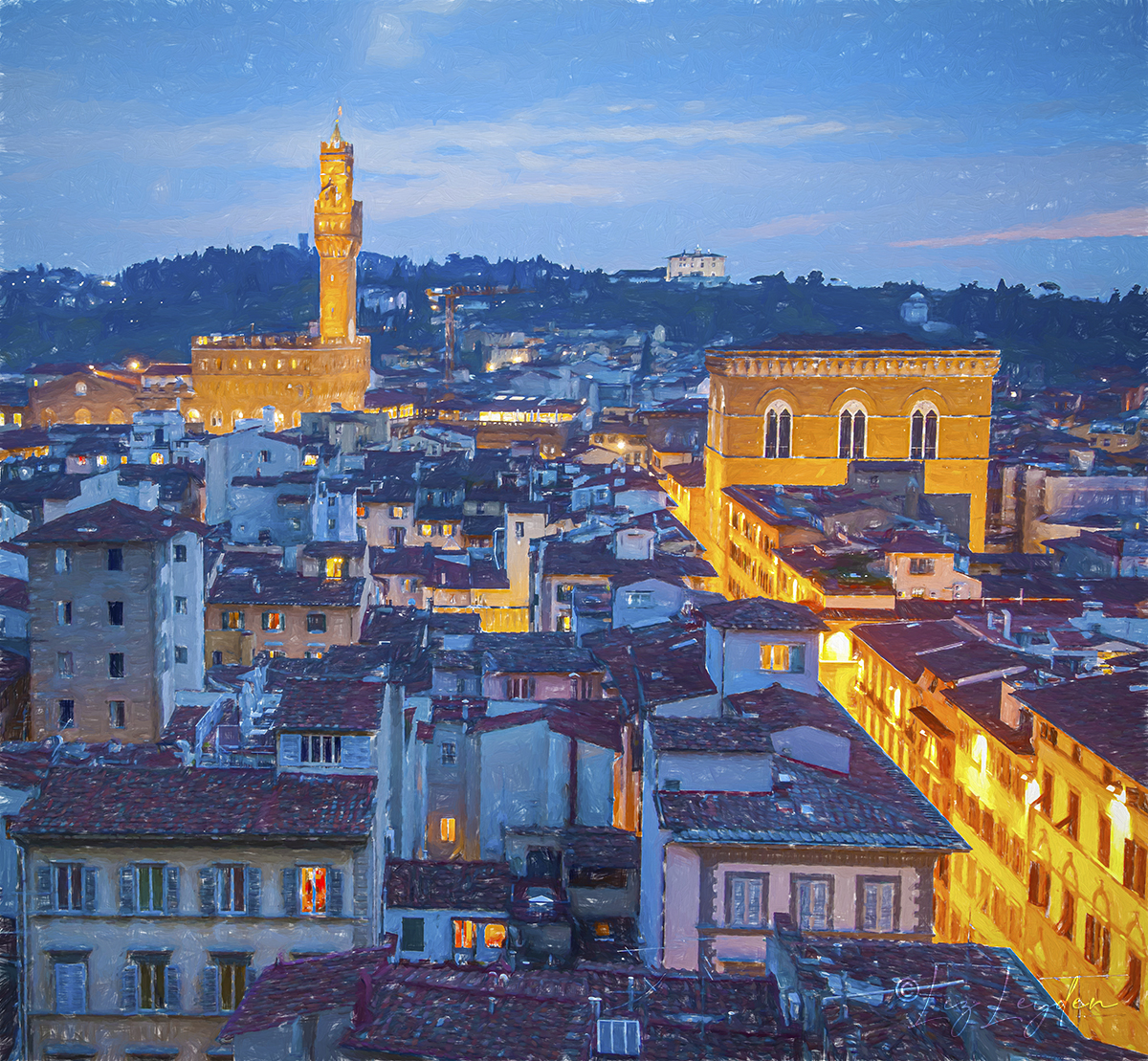 Florence at night