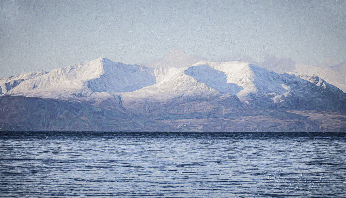 The Isle of Arran with snow