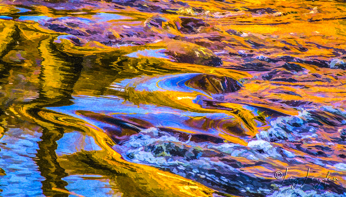 Spring Reflections in a river