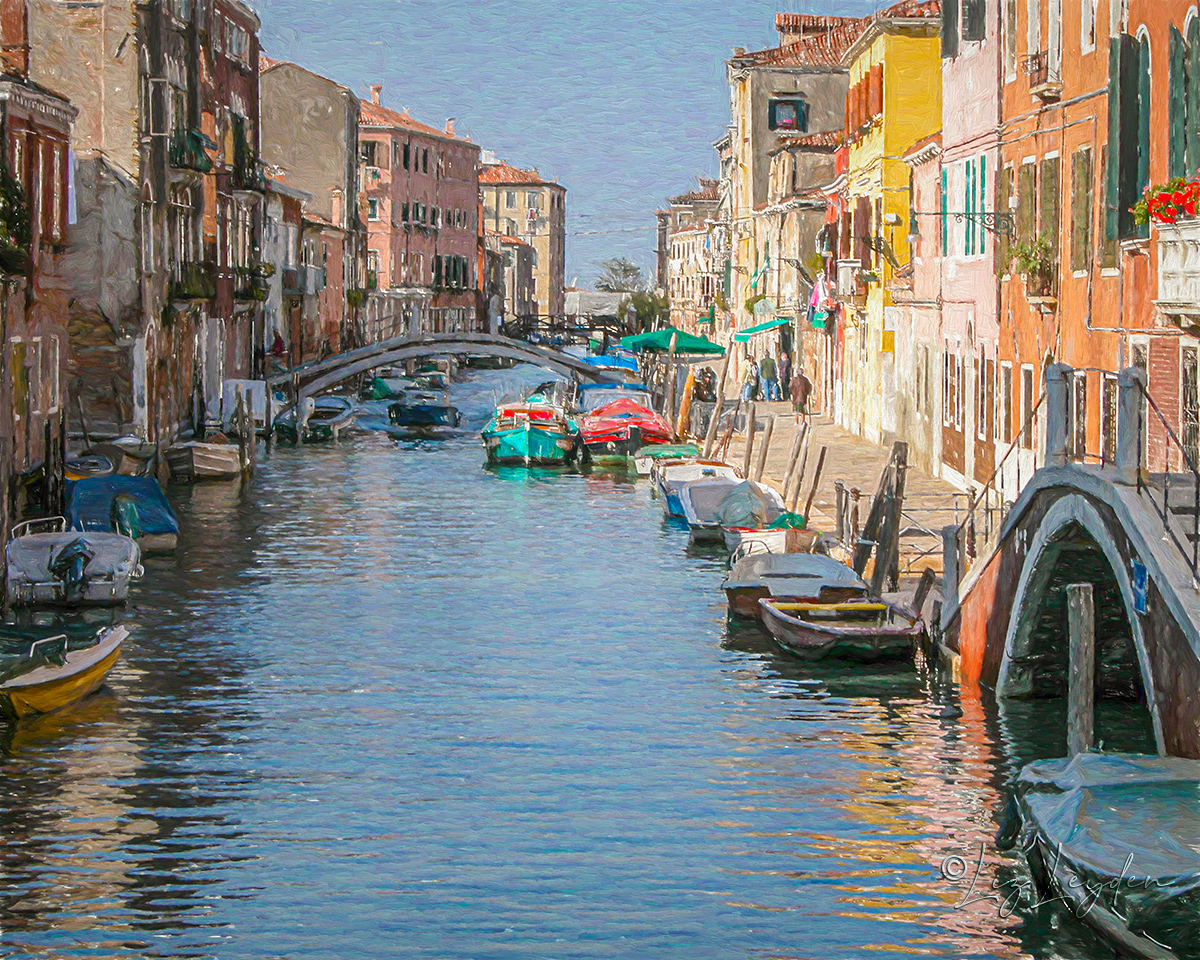 A canal in the Cannareggio area of Venice, Italy.