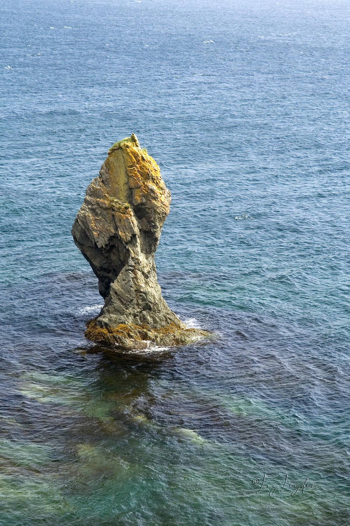 A sea stack: rock in the ocean