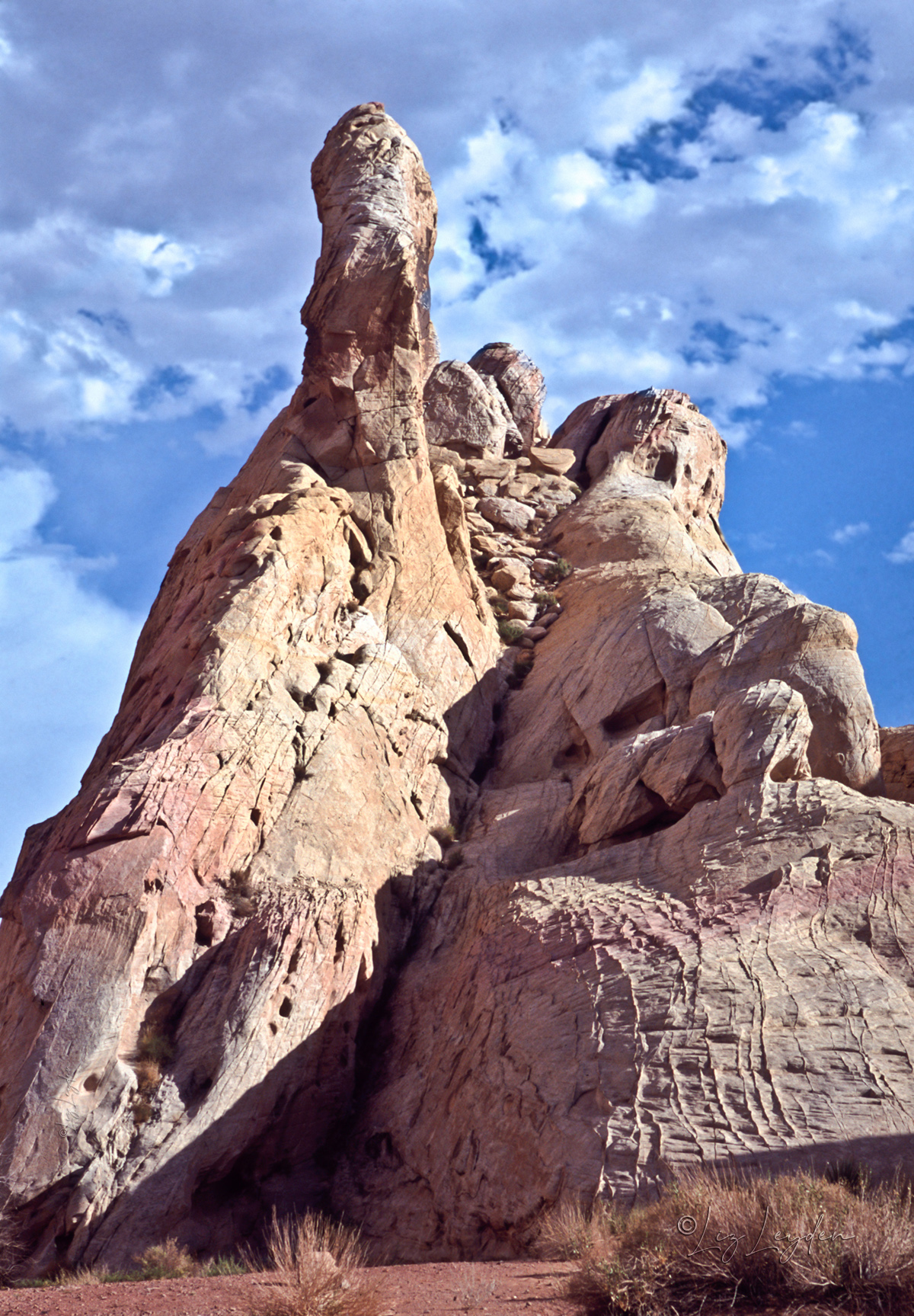 White Dome rock, Nevada