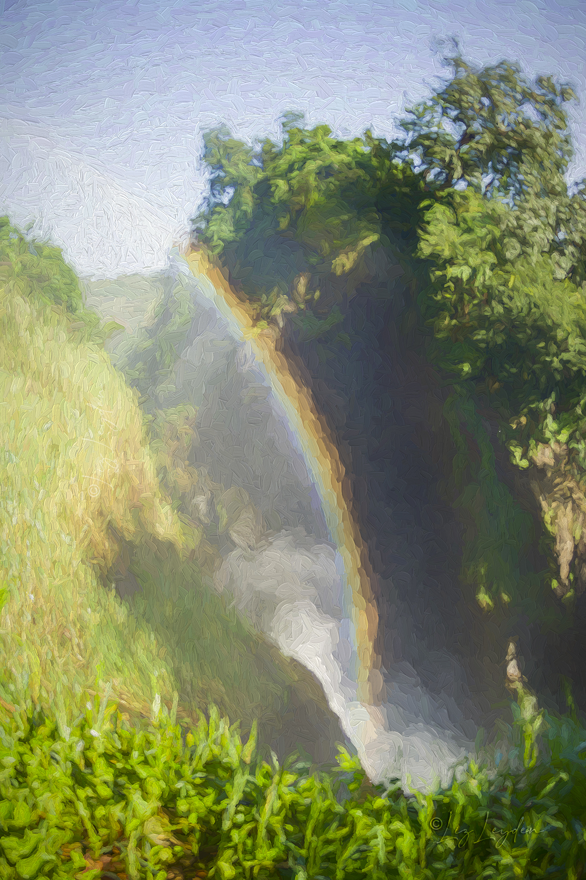 Rainbow over the River Nile at Murchison Falls