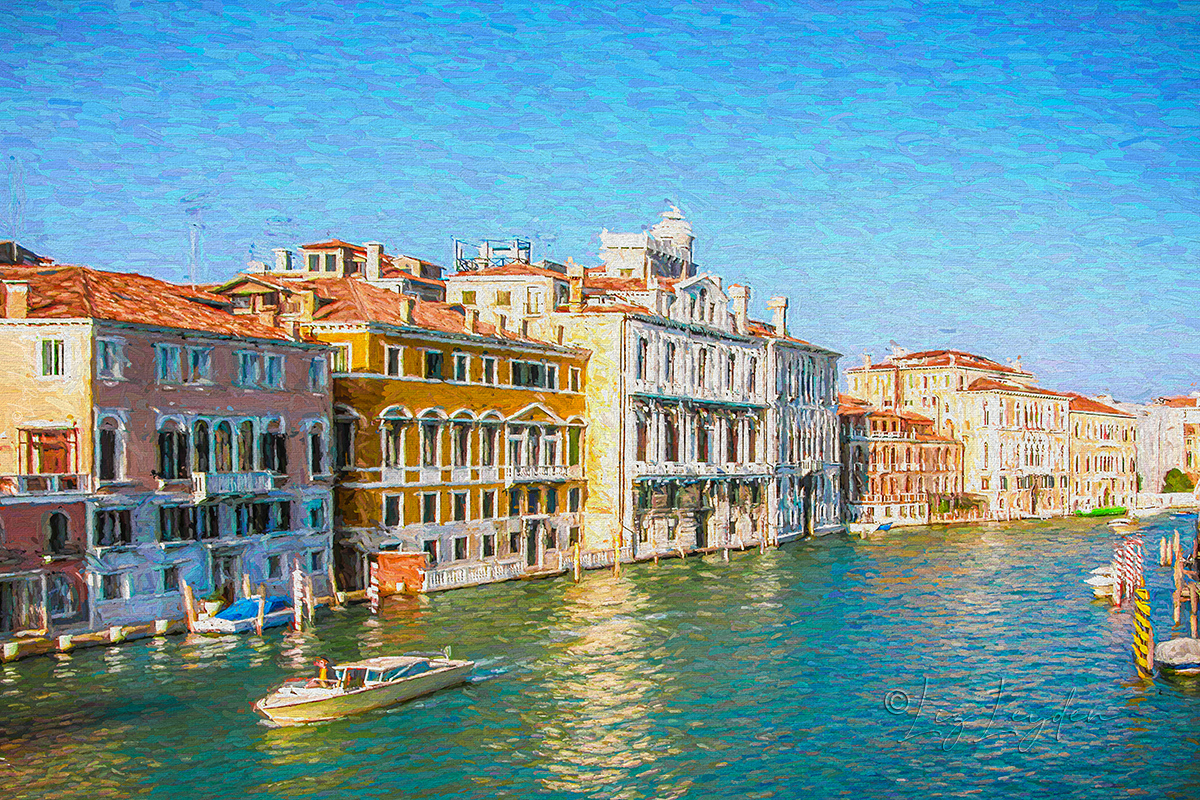 Section of the Grand Canal in Venice, Italy